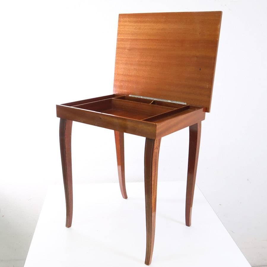 値下イタリア製 オルゴール付象嵌細工サイドテーブル 帰れソレントへ クラシカル