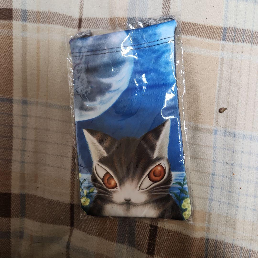 わちふぃーるどのスマホ巾着　月と月見草