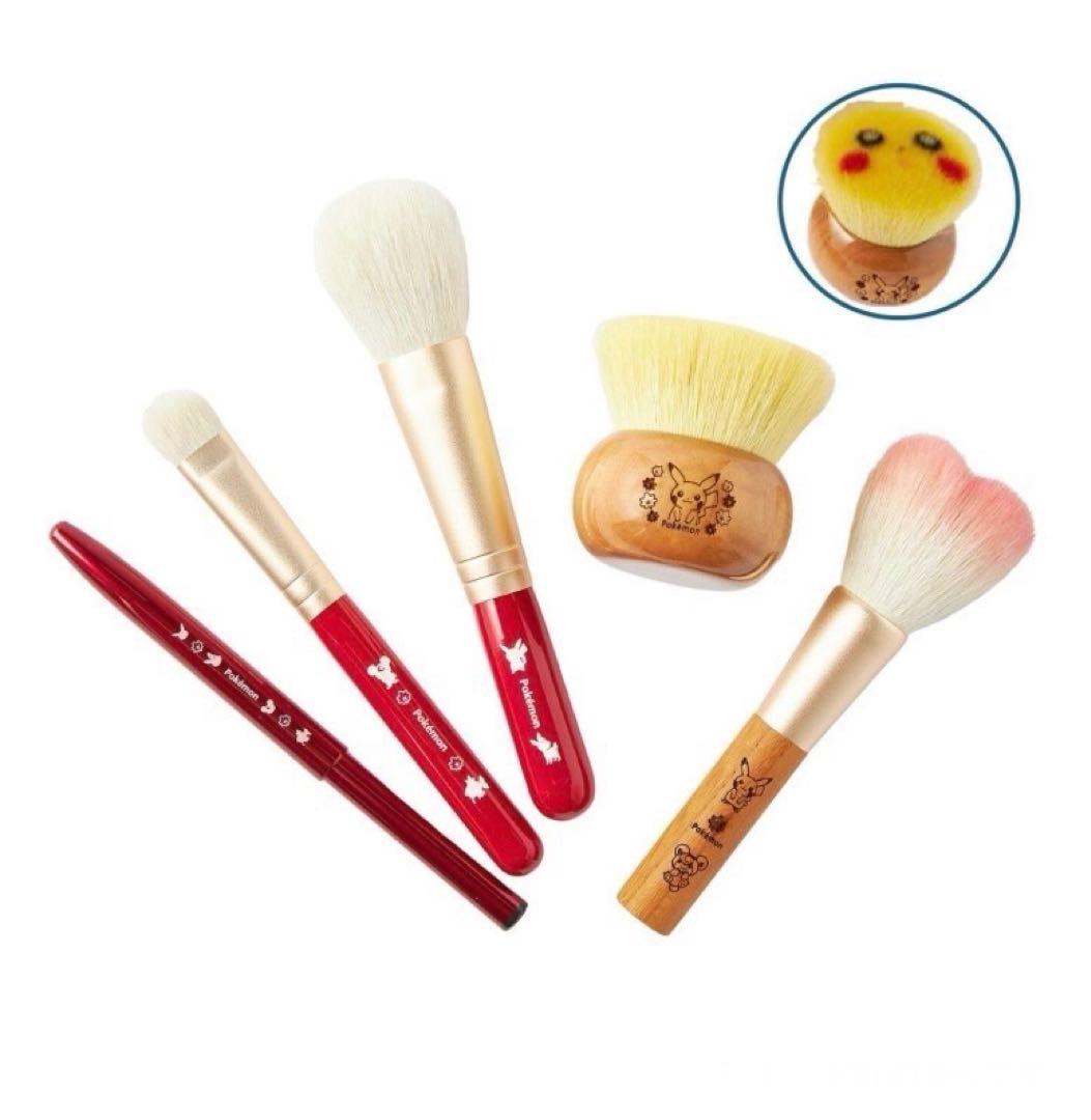 広島限定♡ポケモンセンターヒロシマ　熊野筆　フェイスブラシフルセット