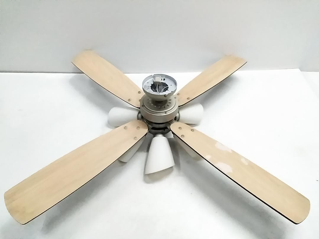 大光電気 シーリングファン ASL-610 2017年製 6灯 リモコン付★