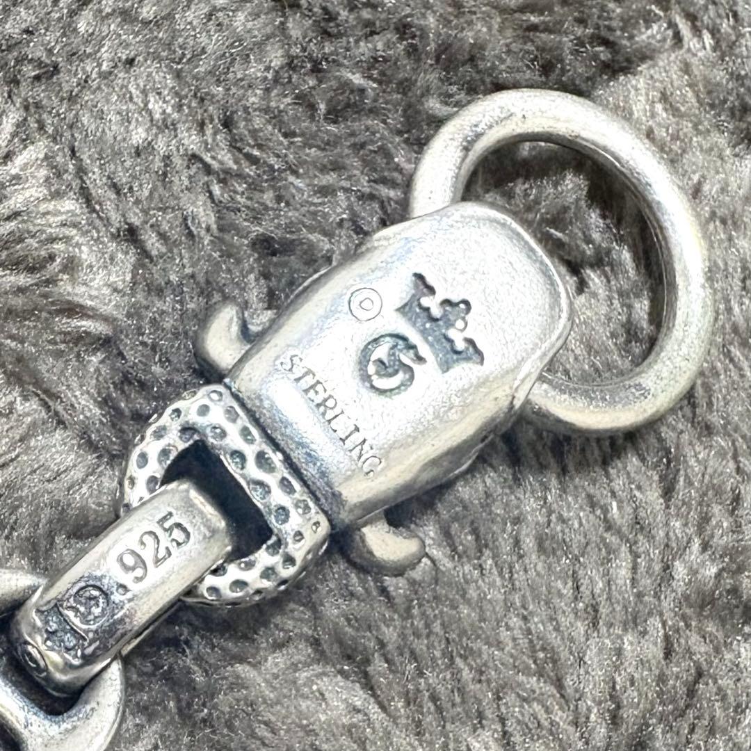 ヴィンテージ ブルドッグ チェーンブレスレット シルバー925 刻印 y2k