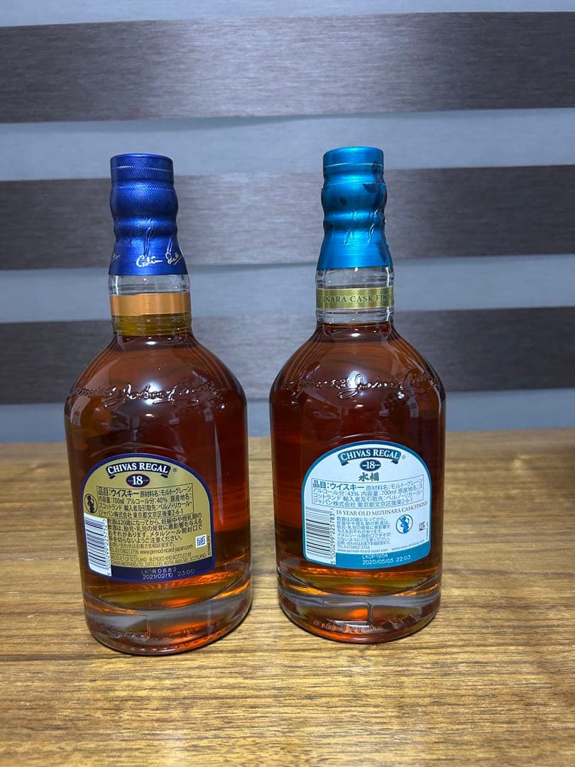 CHIVAS REGAL 18年 ゴールドシグネチャー & 水楢18年セット