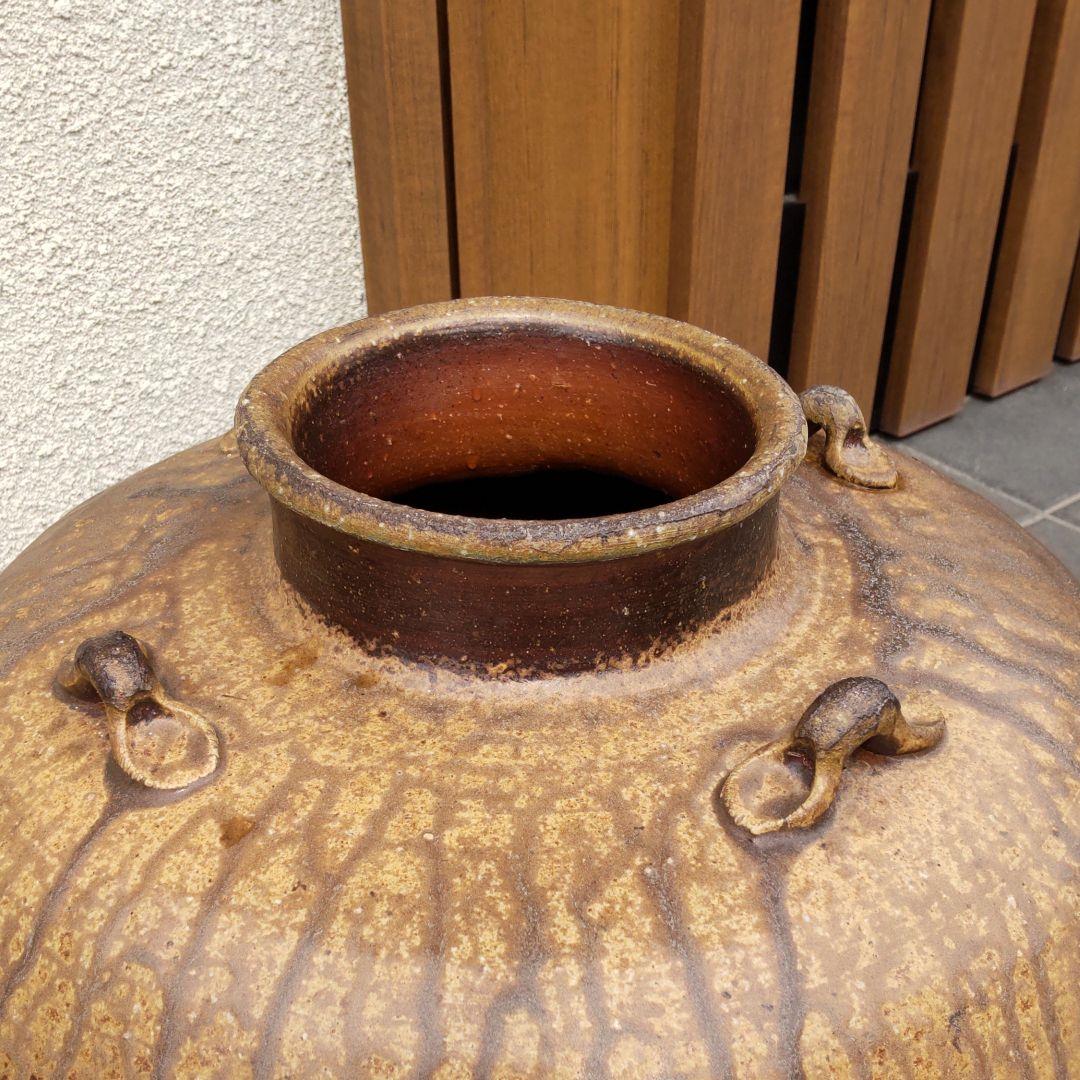 耳つき　壷　3　備前焼