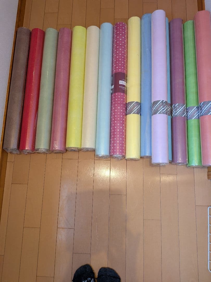 包装紙　フラワーラップ不織布 15ロールセット 多色