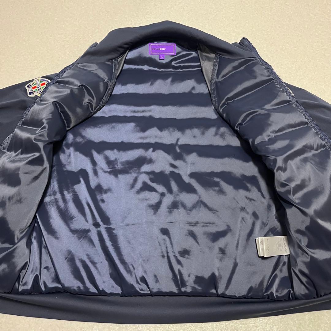 BEAMS GOLF レディースダウンジャケット L ネイビー