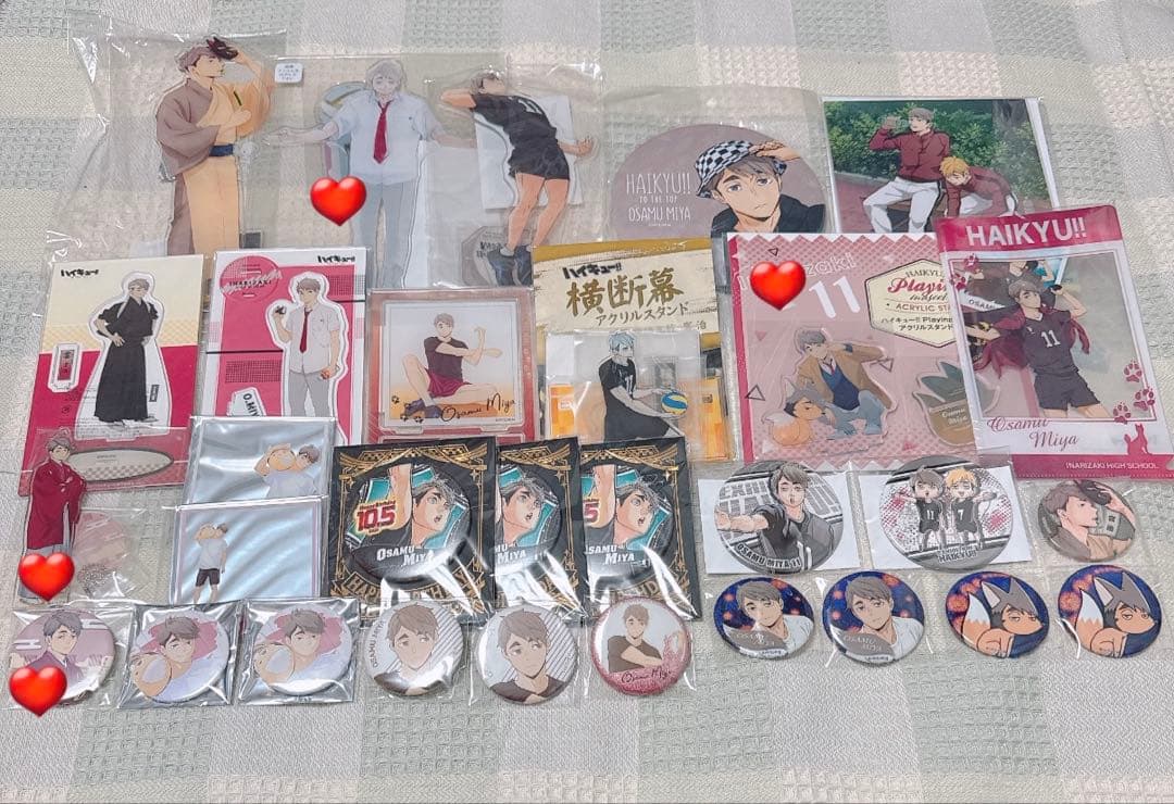ハイキュー‼︎ 宮治　まとめ売り　アクリルスタンド　缶バッジ　mega ジャンプ