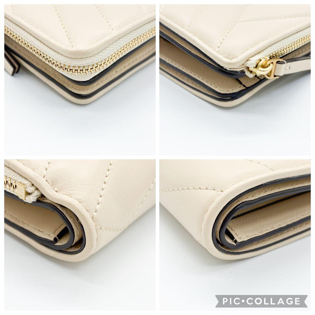 ♡未使用♡トリーバーチ 折り財布 キラ シェブロン バイフォールド ウォレット
