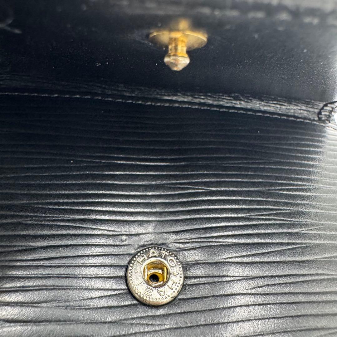 ルイ ヴィトン エピ ポルトモネ ビエ カルトクレディ レザー 3つ折財布 黒