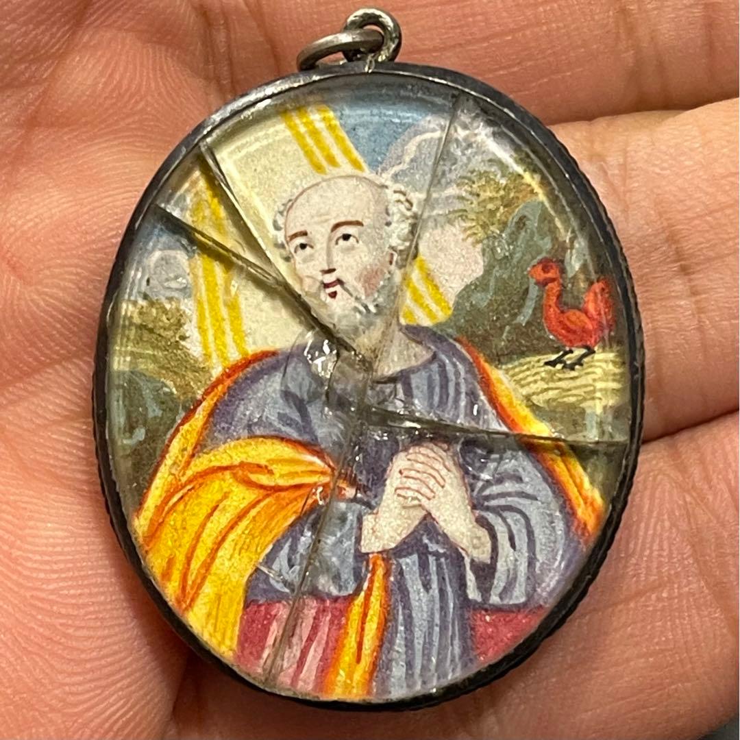 1700年代 アンティーク 聖骨箱 骨董品 Reliquary お守り 珍品