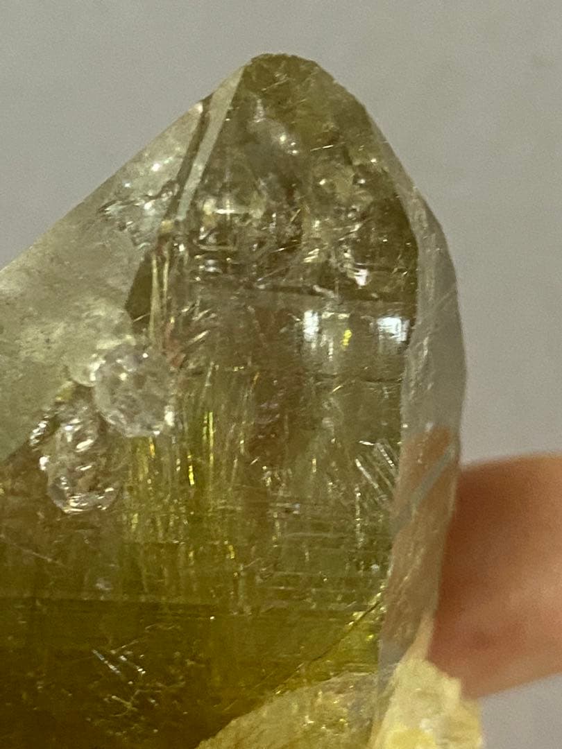 天然石　ヒマラヤ　マニハール　水晶　ルチルクォーツ　原石　レコードキーパー