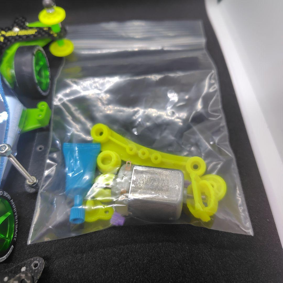 ミニ四駆完成品　デクロス01 DCR01 ライトブルーメッキボディ