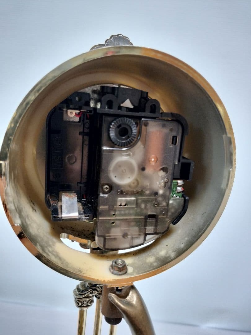 CITIZEN　シチズン　新平和の女神　振り子置き時計　金色イブシ仕上げ　像