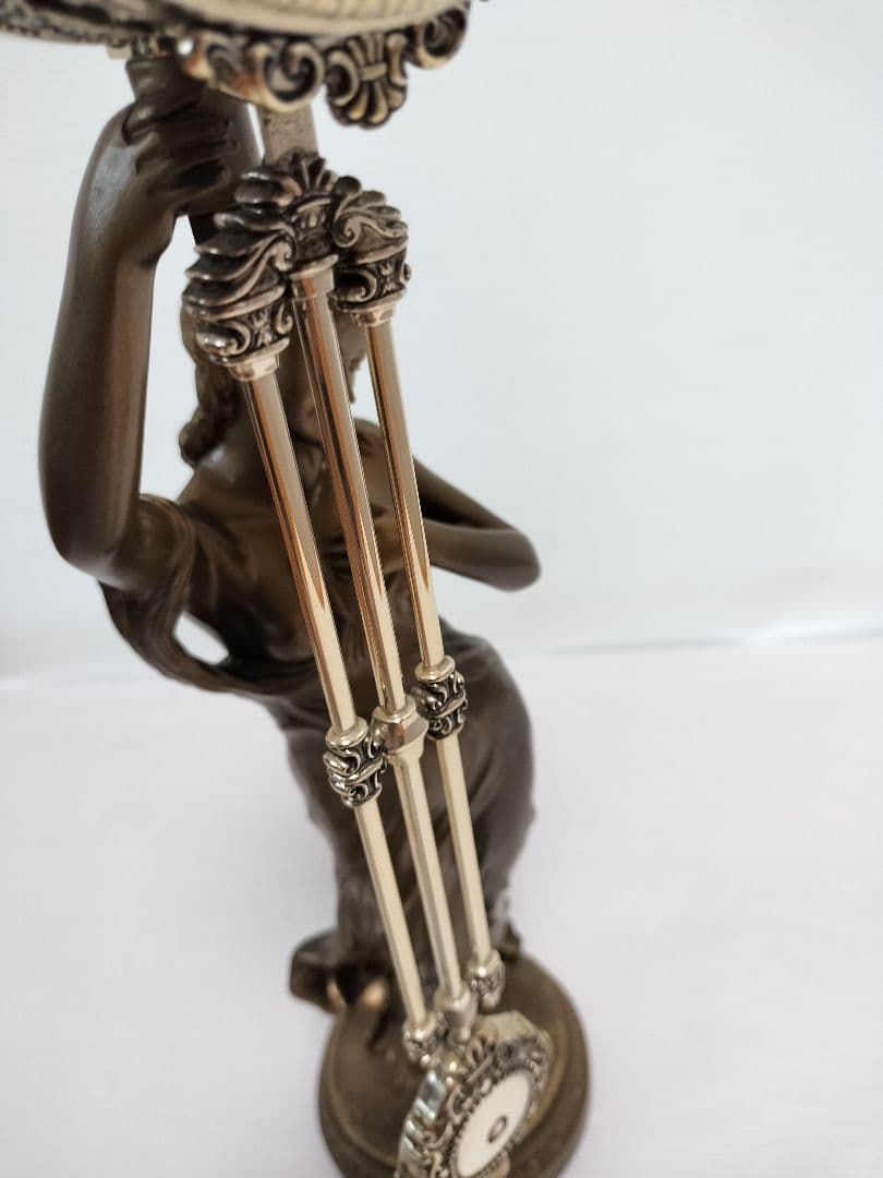 CITIZEN　シチズン　新平和の女神　振り子置き時計　金色イブシ仕上げ　像