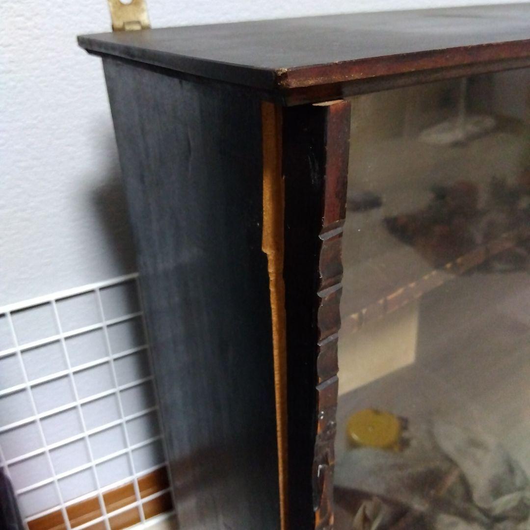 木製キャビネット アンティーク　棚　ボックス