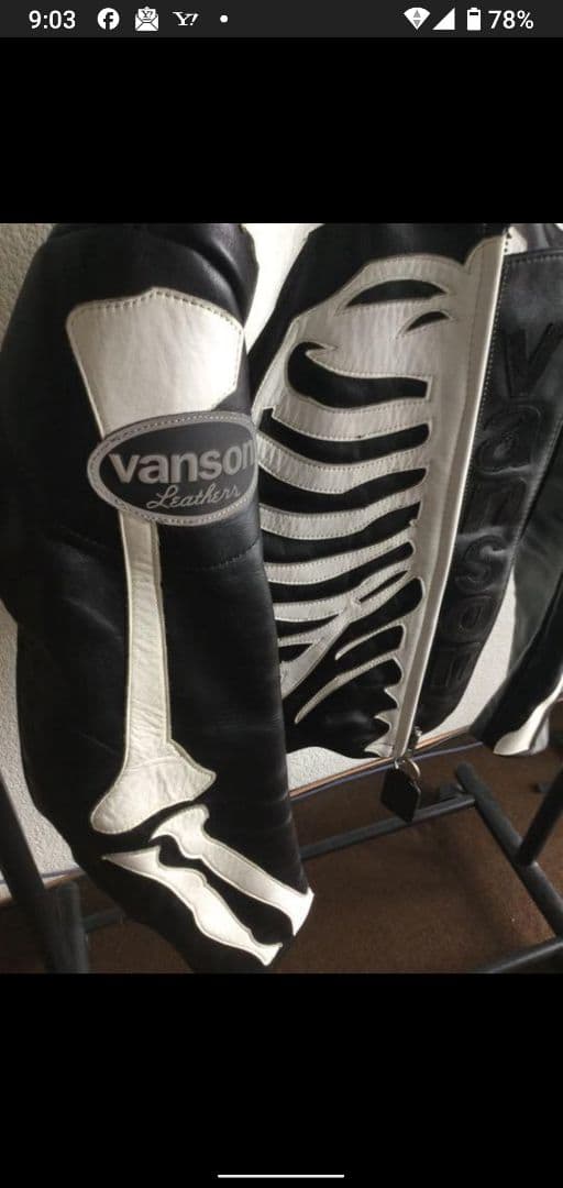 vanson bone バンソン　ライダーズジャケット