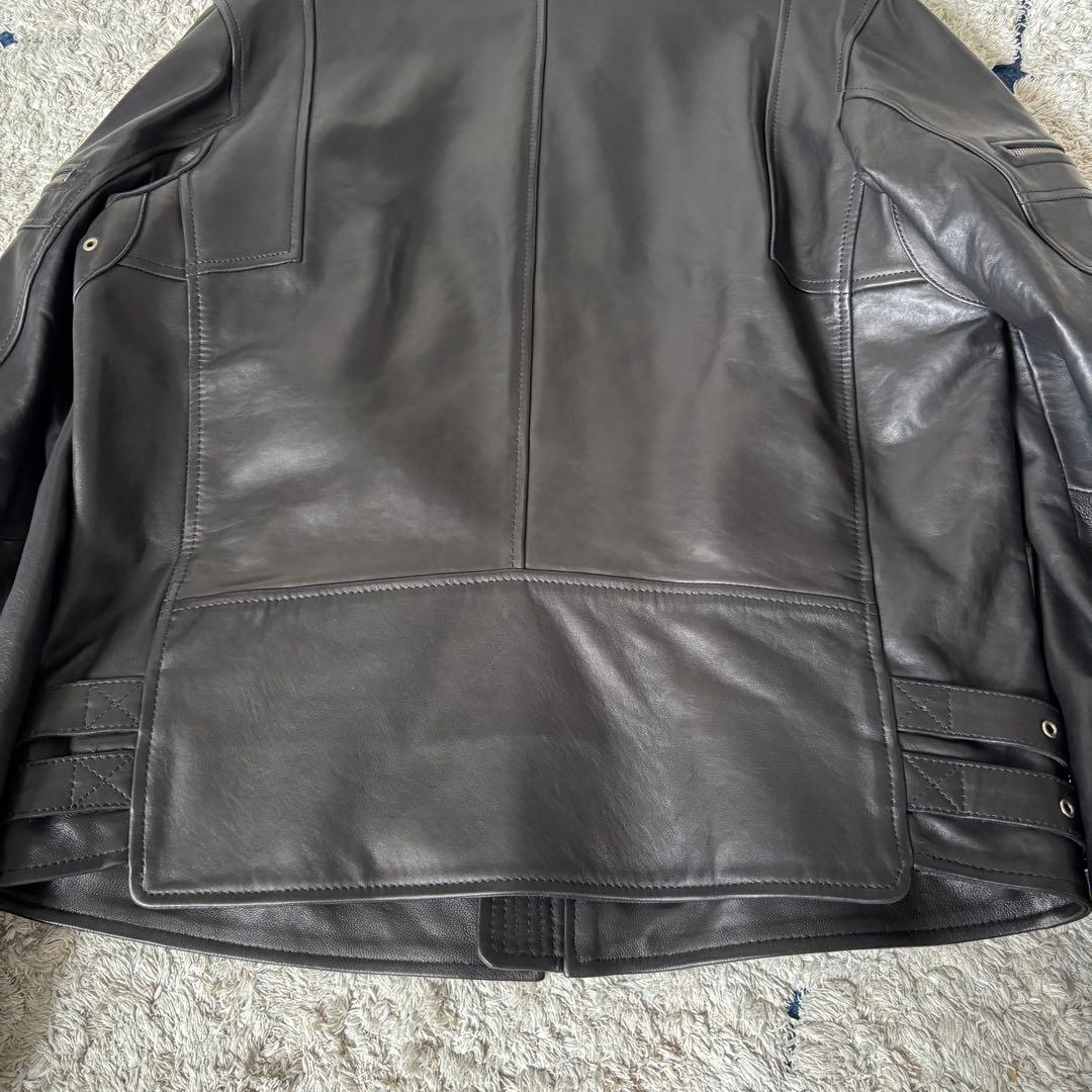 【極美品✨】ディーゼル　レザージャケット　シングル　ラムレザー　ライダース　黒