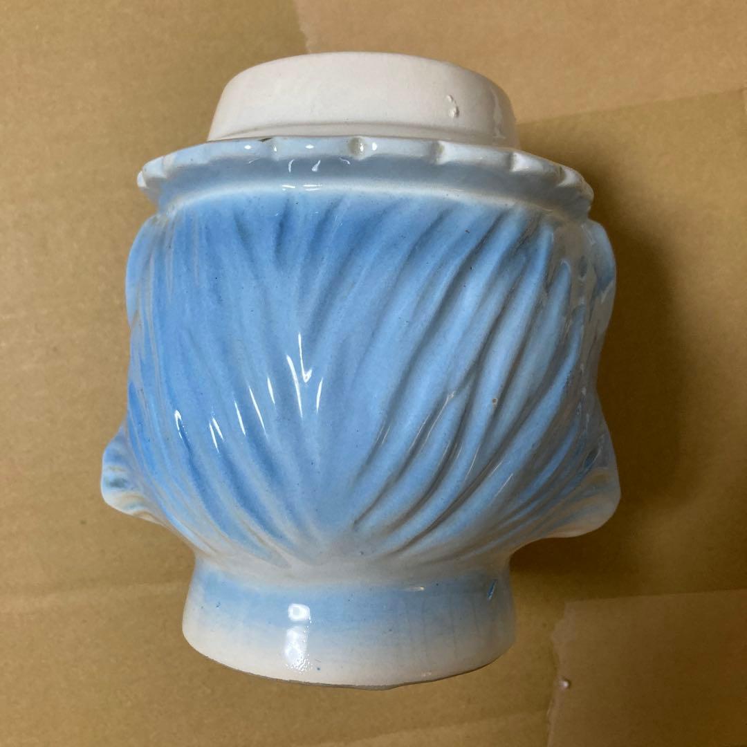 猫　貯金箱　陶器