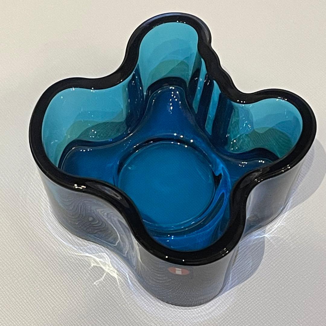 イッタラ　アルヴァ・アアルト　キャンドルホルダー　55㎜　ターコイズブルー