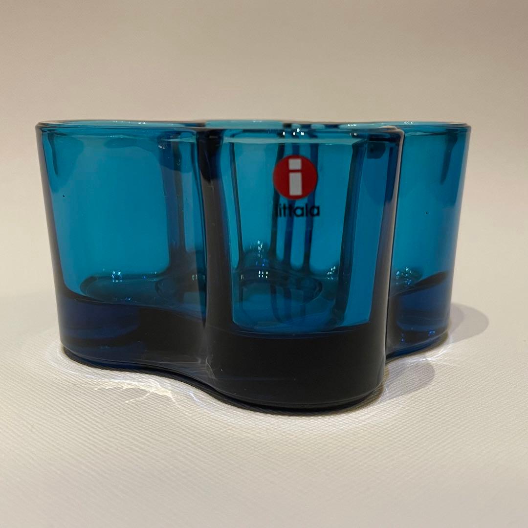 イッタラ　アルヴァ・アアルト　キャンドルホルダー　55㎜　ターコイズブルー