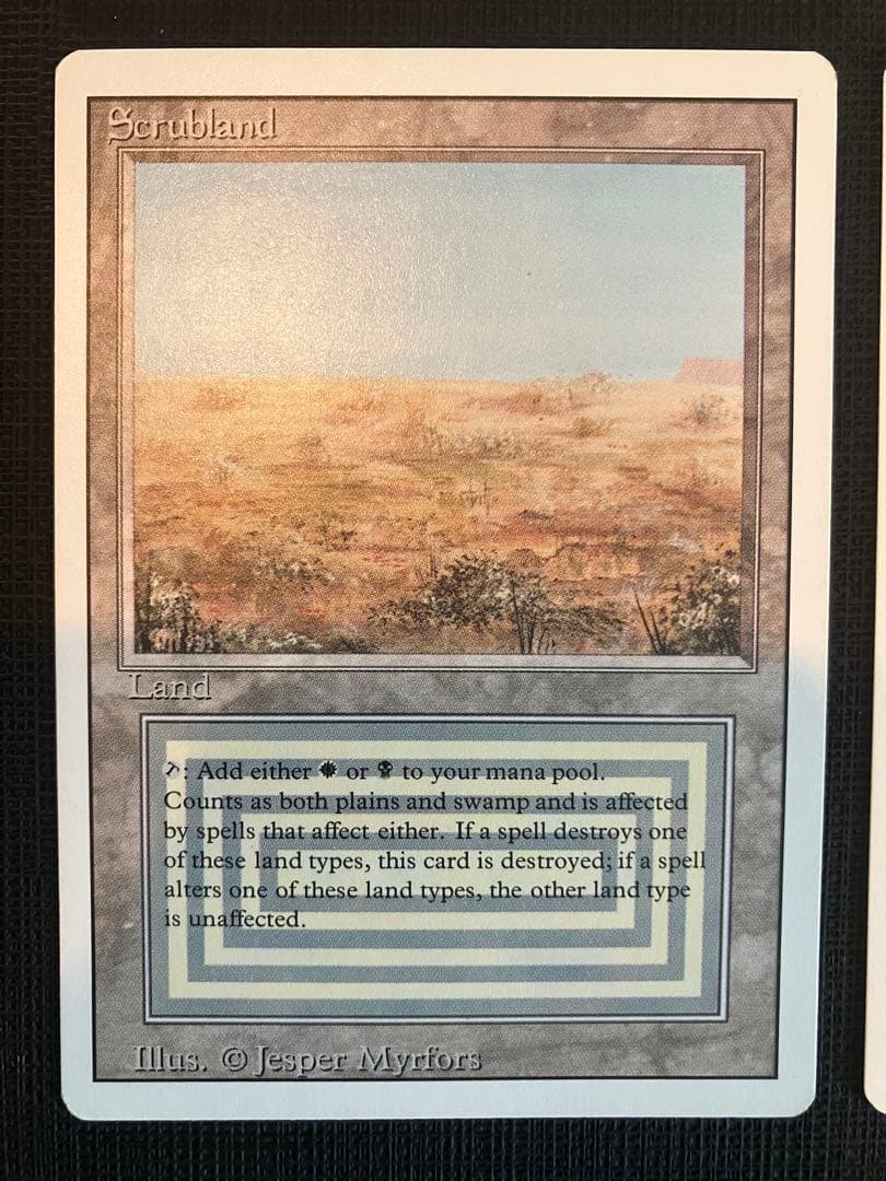 MTG Scrubland 3ED デュアルランド