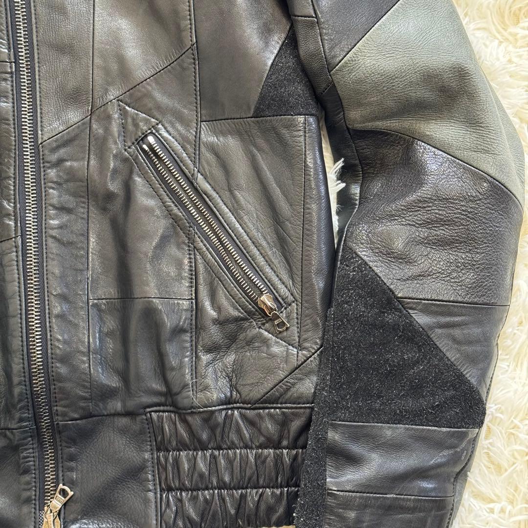 Lounge Lizard ラウンジリザード パッチワーク レザージャケット