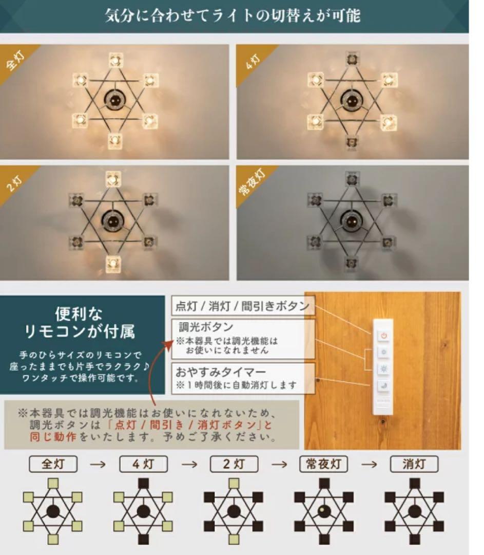 キジマ　シャンデリア　シーリングライト　amp51308