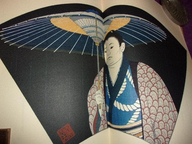 相撲 木版画14枚 多色刷 限定版354番「櫓太鼓 関根準一郎(直筆サイン入)」