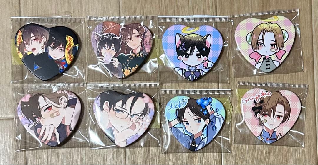 ラスト　ハレルヤベイビー　LAFARY ハート缶バッジ　コンプリート