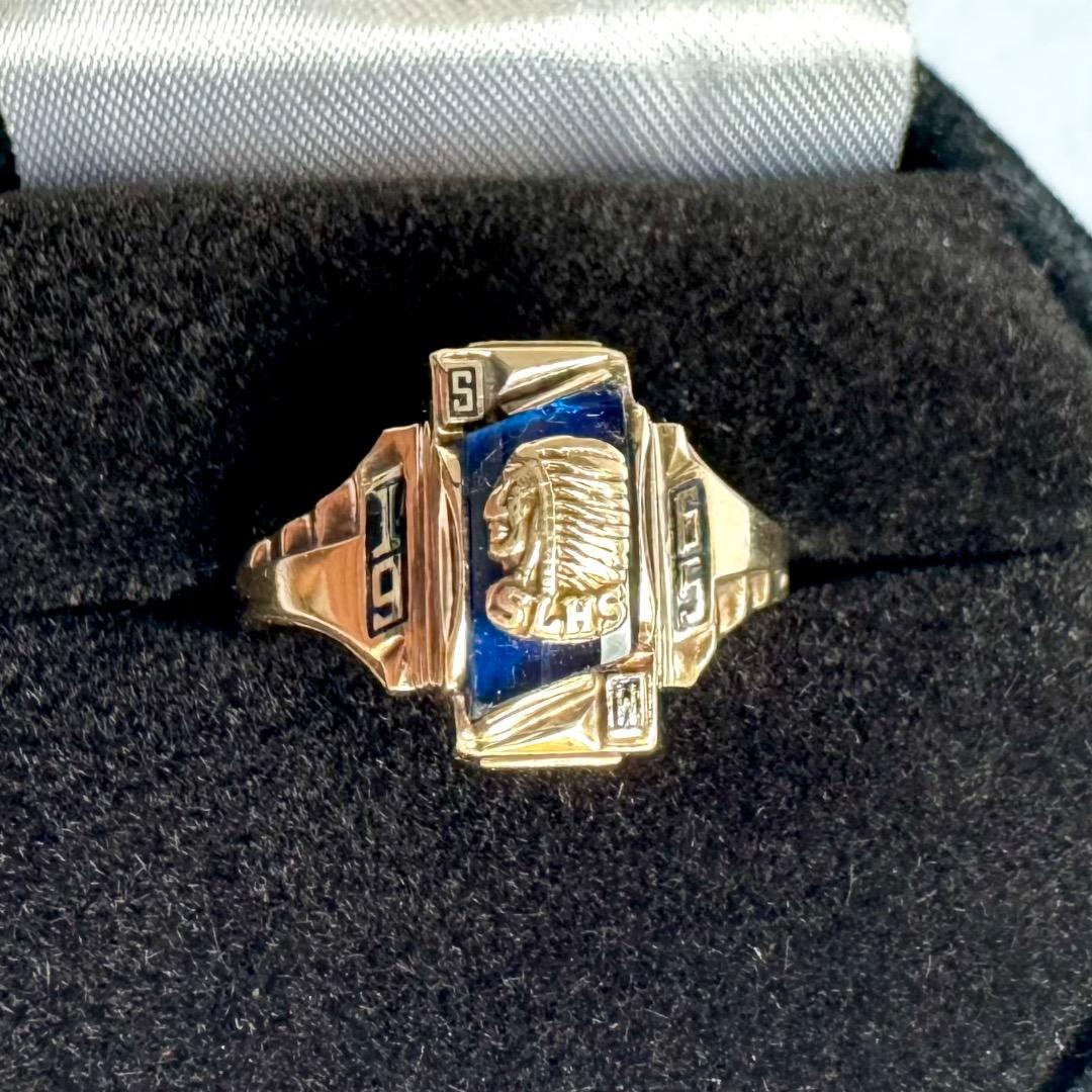 アクセサリー K10YG JOSTEN College Ring 1965 Vintage