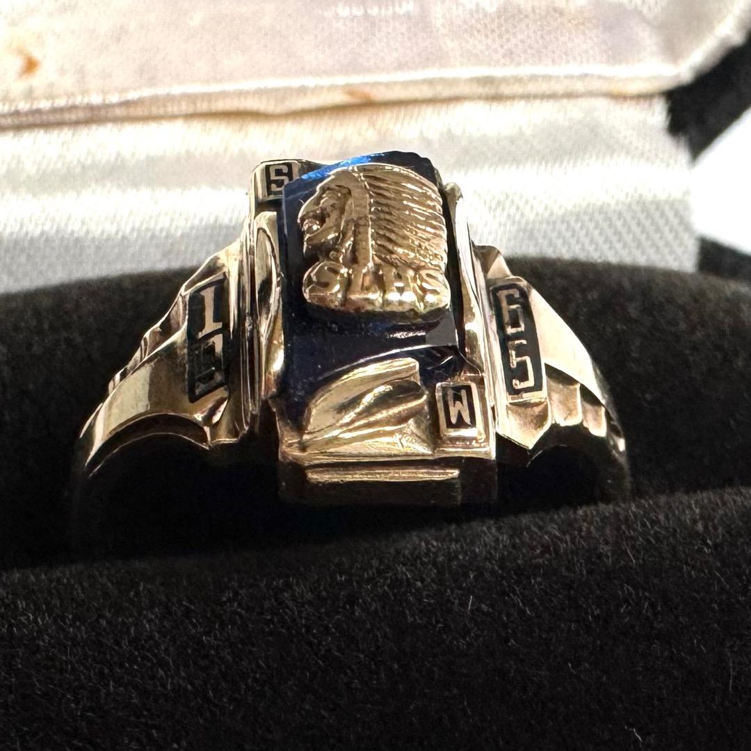 アクセサリー K10YG JOSTEN College Ring 1965 Vintage