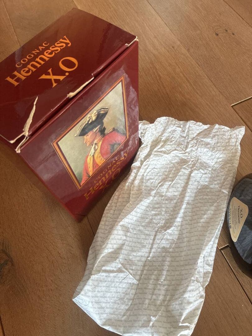 未開封　Hennessy XO コニャック 金キャップ　グリーンボトル