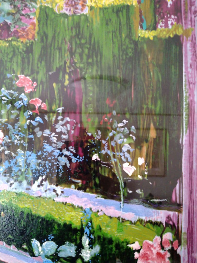 【真作】　シルクスクリーン　トレンツ・リャド「黄昏の光」遺族のサイン