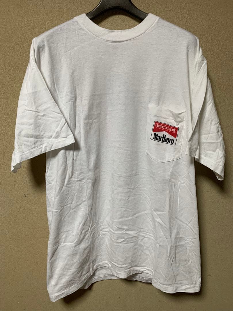 90s Marlboro マルボロ アドベンチャーチーム ポケット付 Tシャツ