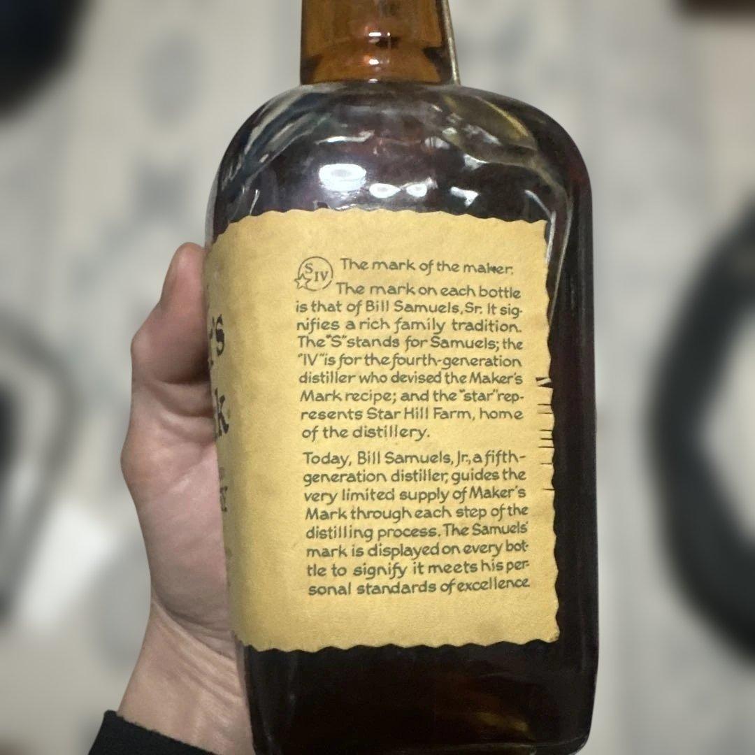 Maker's Mark ウイスキー 750ml ゴールド