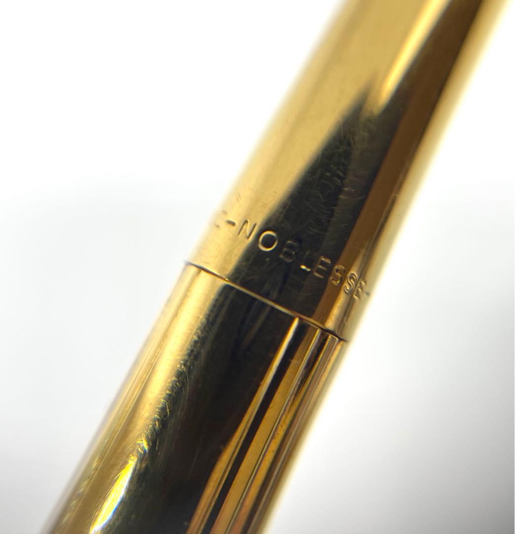 モンブラン　ノブレス　ゴールド　ノック式　ボールペン