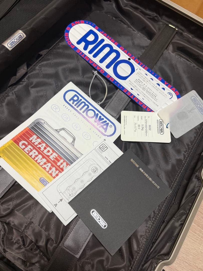 奇跡の新品未使用　リモワ　トパーズ　限定　プレミアム　63L