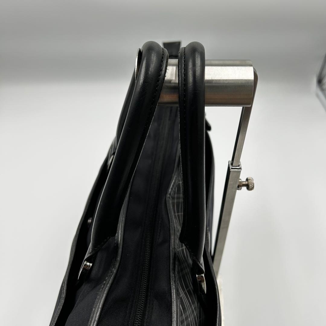 バーバリーブラックレーベル ビジネスバッグA4可　2way チェック　黒