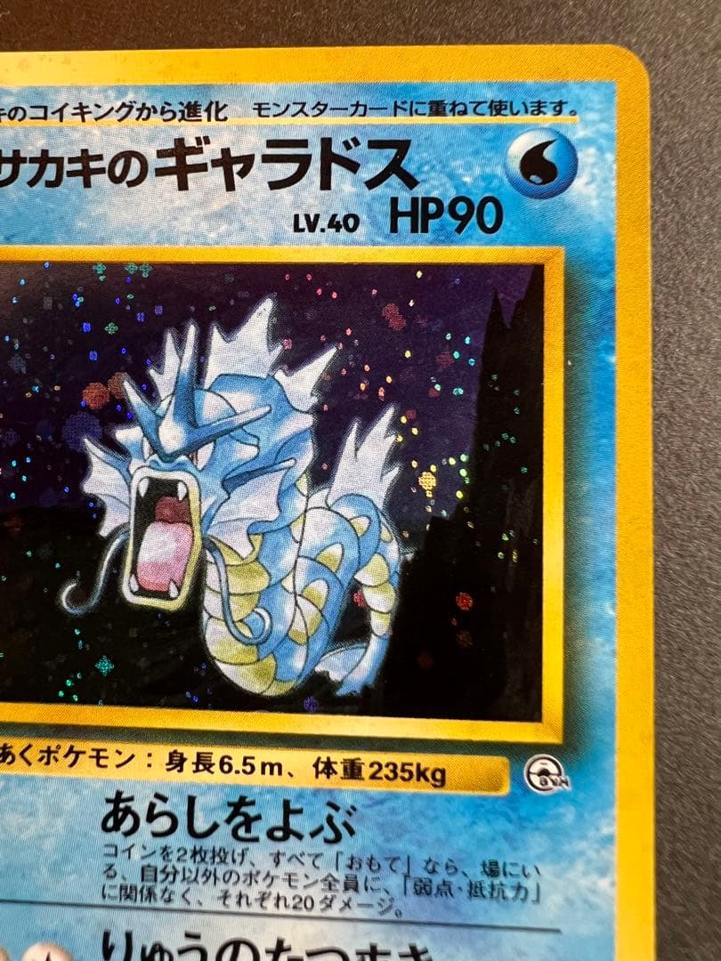 【美品❗️】サカキのギャラドス　キラ　渦巻きホロ