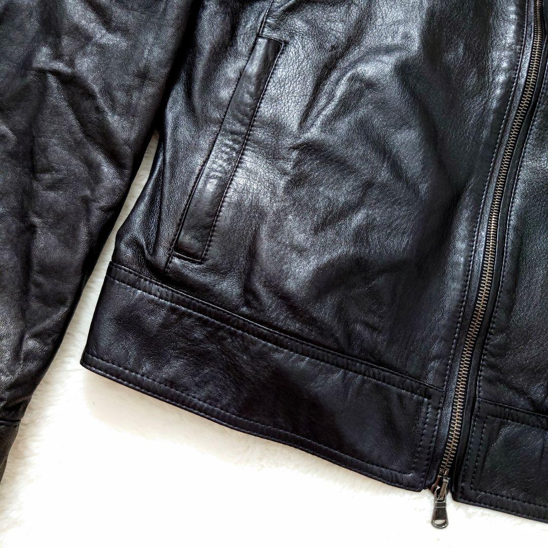 ジャケット・アウター EMMETI BIKER JACKET IN LAMBSKIN NAPPA