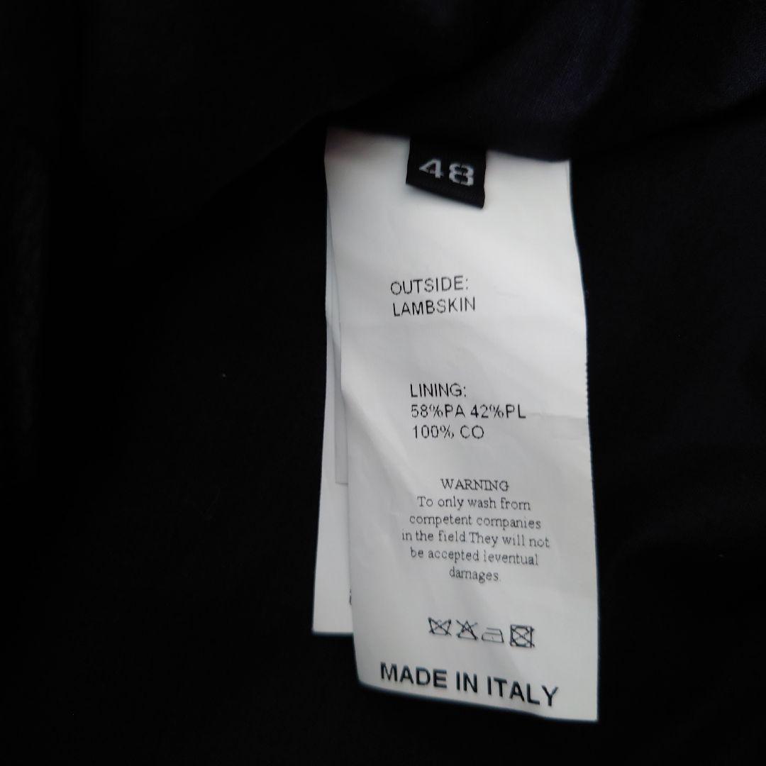 ジャケット・アウター EMMETI BIKER JACKET IN LAMBSKIN NAPPA