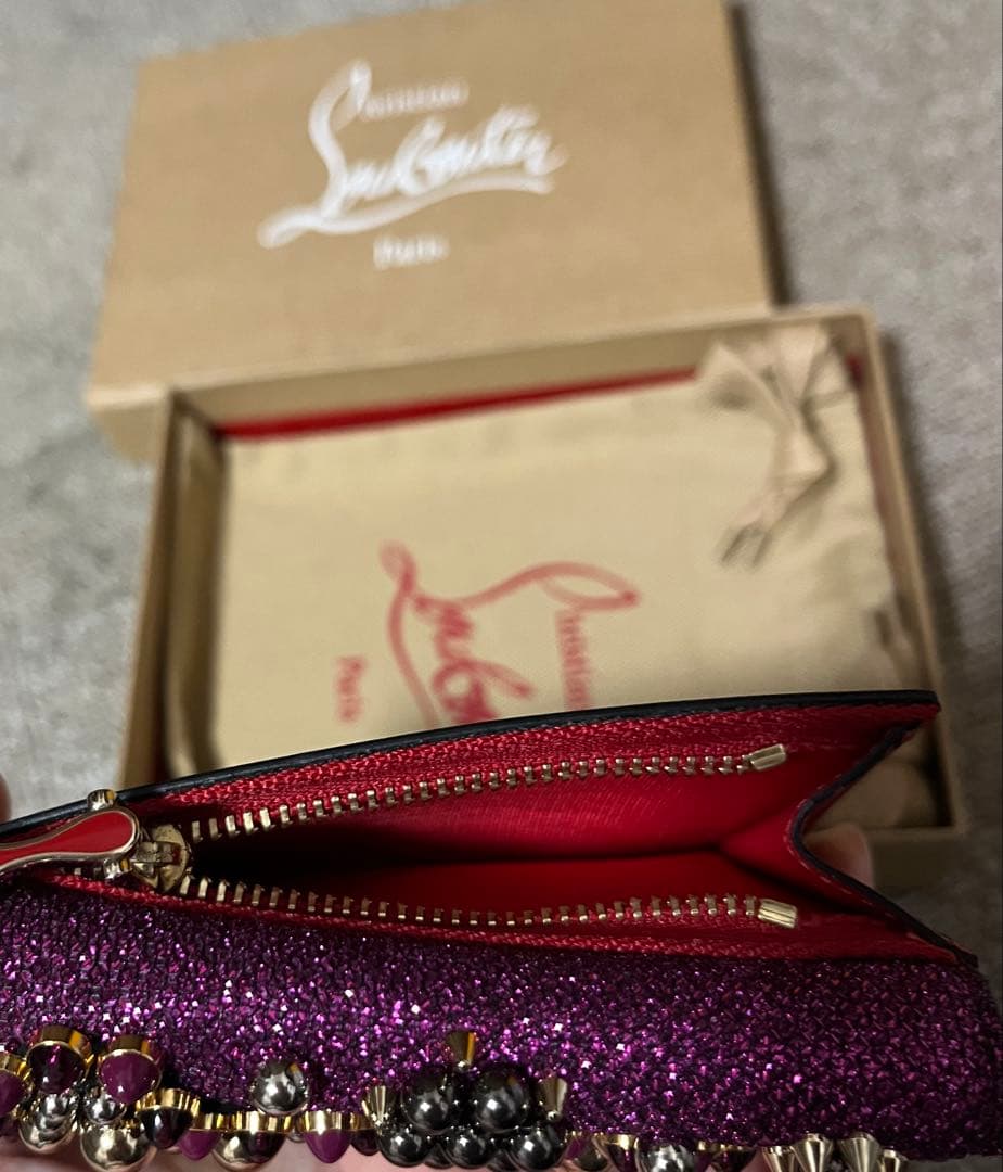 クリスチャンルブタン バレンタイン限定　三つ折り財布