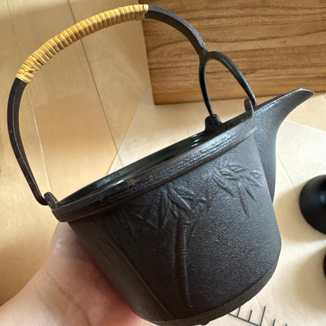 高橋敬典　正寿堂　燗瓶　鉄瓶　酒　お猪口　セット　箱入り　アンティーク