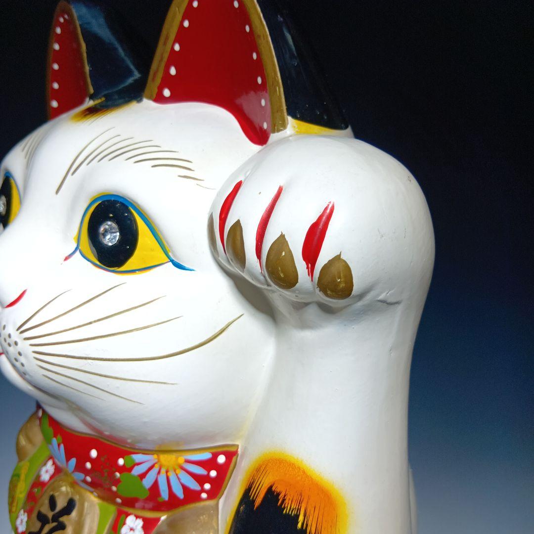 大きな招き猫置物　貯金箱　37.5センチ