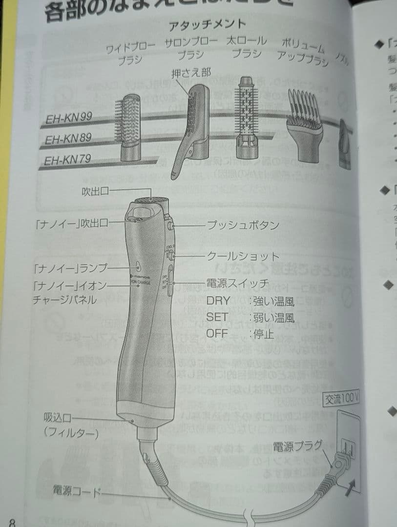 Panasonic ナノケアくるくるドライヤー♡メイクボックスとセットで♡
