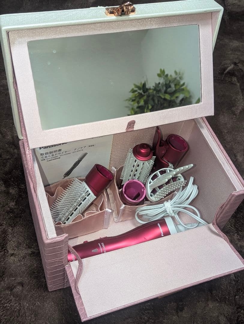 Panasonic ナノケアくるくるドライヤー♡メイクボックスとセットで♡