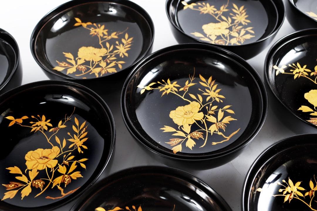 懐石道具 菓子椀 塗椀 吸物椀 漆器 木箱