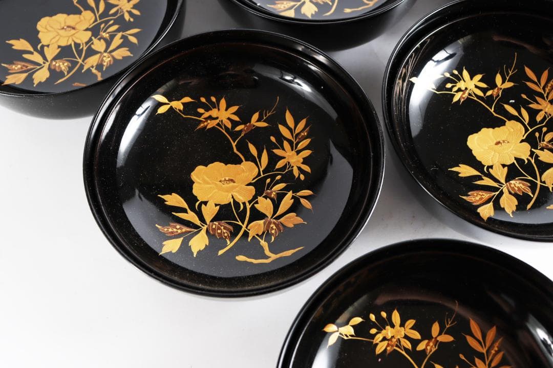 懐石道具 菓子椀 塗椀 吸物椀 漆器 木箱