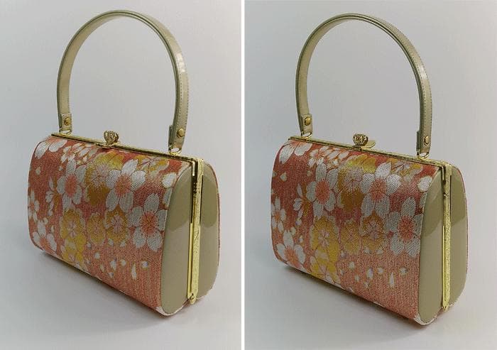 振袖・訪問着に最適　ゾーリバッグセット　帯地使用（佐賀錦）　新品　Fサイズ　02