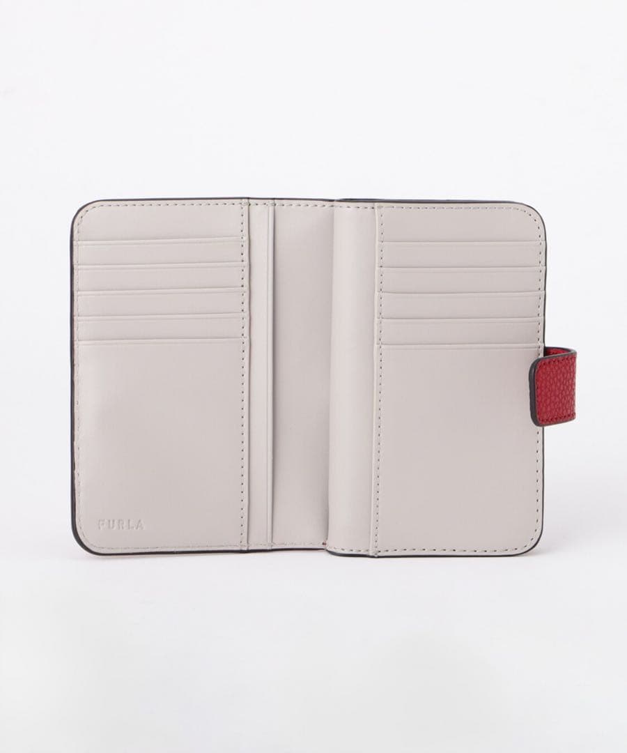 【新品未開封】FURLA フルラ バビロン 二つ折り財布 コンパクトウォレット赤