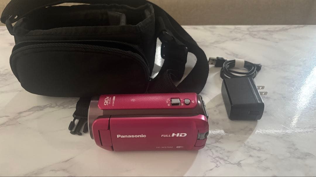 Panasonic フルHD ビデオカメラ HC-W570M ピンク